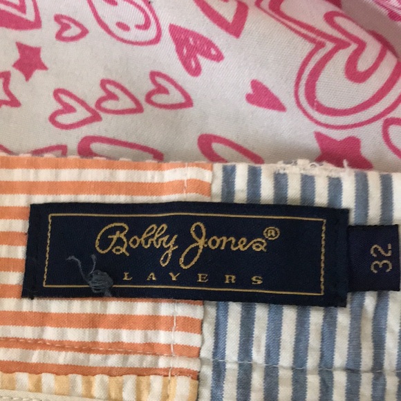 Bobby Jones Players Shorts Multi Stripes Size 32 - Picture 4 of 8